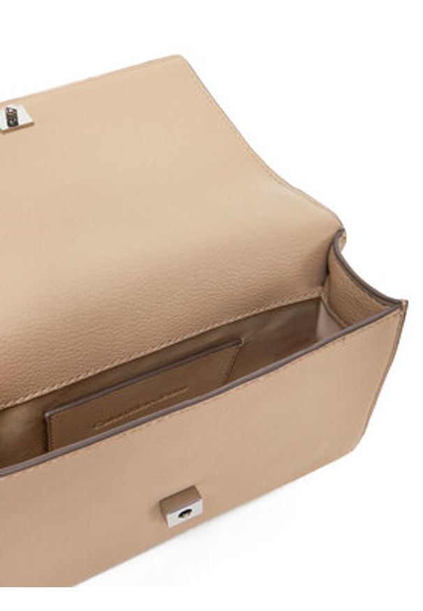 Calvin Klein Jeans Torebka K60K612233 Beżowy. Kolor: beżowy. Materiał: skórzane