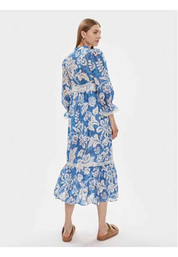 Luisa Spagnoli Sukienka letnia Pronuncia 540726 Niebieski Regular Fit. Kolor: niebieski. Sezon: lato
