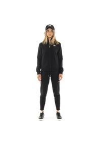 LEONE 1947 APPAREL - Zimowy damski kombinezon zapinany na zamek i kołnierzyk „Silver”. Kolor: czarny. Materiał: dresówka. Sport: fitness #1