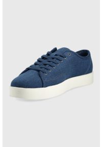 TOMMY HILFIGER - Tommy Hilfiger tenisówki męskie. Nosek buta: okrągły. Zapięcie: sznurówki. Kolor: niebieski. Materiał: guma #4