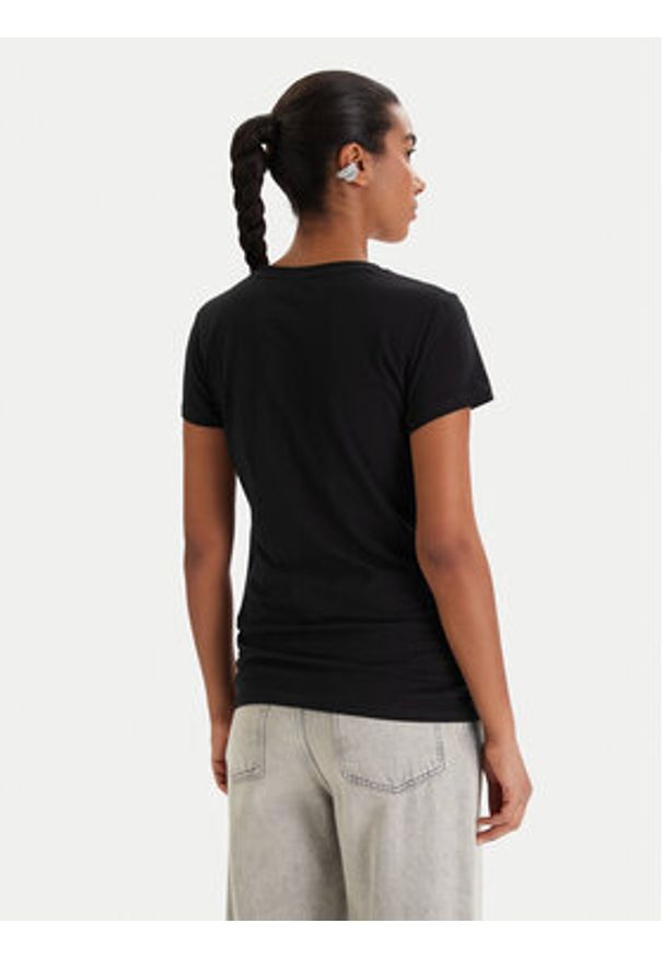 Armani Exchange T-Shirt XW002293 AF17173 UC001 Czarny Slim Fit. Kolor: czarny. Materiał: bawełna