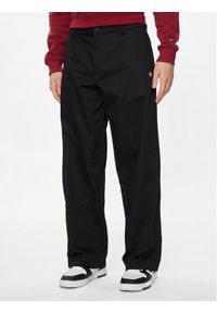 Champion Spodnie materiałowe 220013 Czarny Wide Fit. Kolor: czarny. Materiał: bawełna