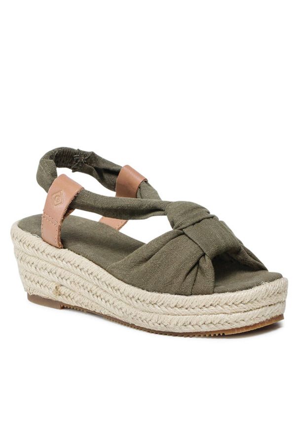 GANT - Espadryle Gant. Kolor: zielony. Materiał: materiał