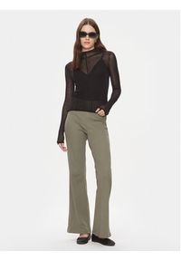 Calvin Klein Jeans Bluzka Sheer J20J222925 Czarny Regular Fit. Kolor: czarny. Materiał: syntetyk