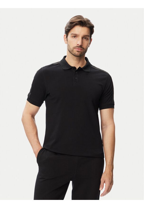 Guess Polo Z6YP03 K4967 Czarny Regular Fit. Typ kołnierza: polo. Kolor: czarny. Materiał: bawełna