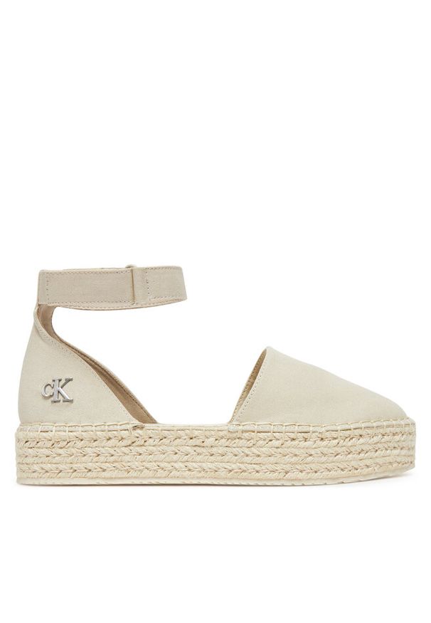 Espadryle Calvin Klein Jeans. Kolor: beżowy