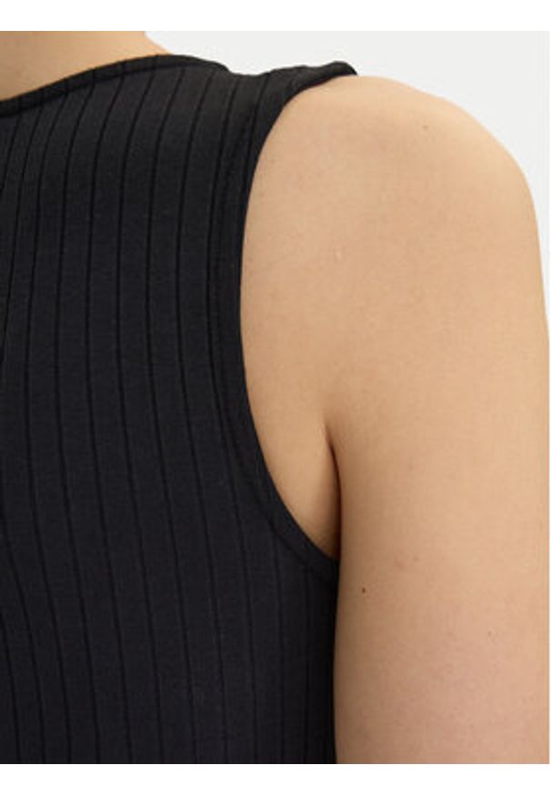 Vero Moda Top Ruby 10342997 Czarny Slim Fit. Kolor: czarny. Materiał: bawełna