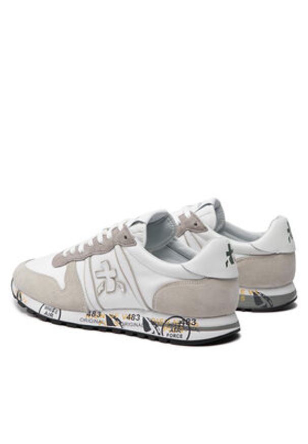 Premiata Sneakersy Eric 5669 Biały. Kolor: biały. Materiał: zamsz, skóra