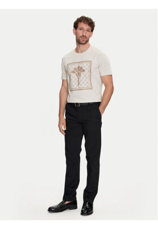 JOOP! T-Shirt 17 JJ-08Bilal 30042365 Beżowy Modern Fit. Kolor: beżowy. Materiał: bawełna