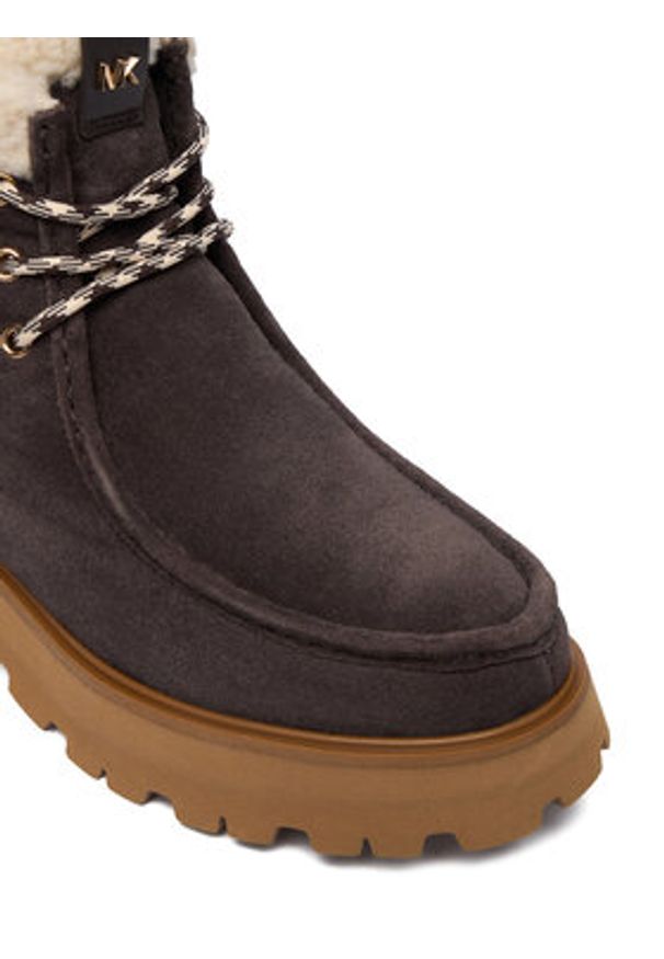 MICHAEL Michael Kors Trzewiki Cade 40F5CAFE5S Brązowy. Kolor: brązowy. Materiał: zamsz, skóra