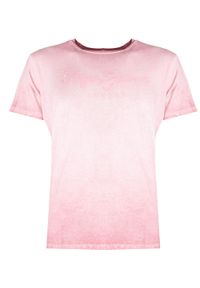 Pepe Jeans T-shirt "West Sir" | PM504032 | West Sir | Mężczyzna | Różowy. Okazja: na co dzień. Kolor: różowy. Materiał: bawełna. Wzór: nadruk, aplikacja. Styl: casual