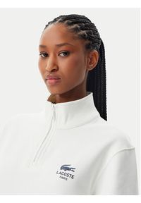 Lacoste Bluza Unisex SH2735 Biały Regular Fit. Kolor: biały. Materiał: bawełna