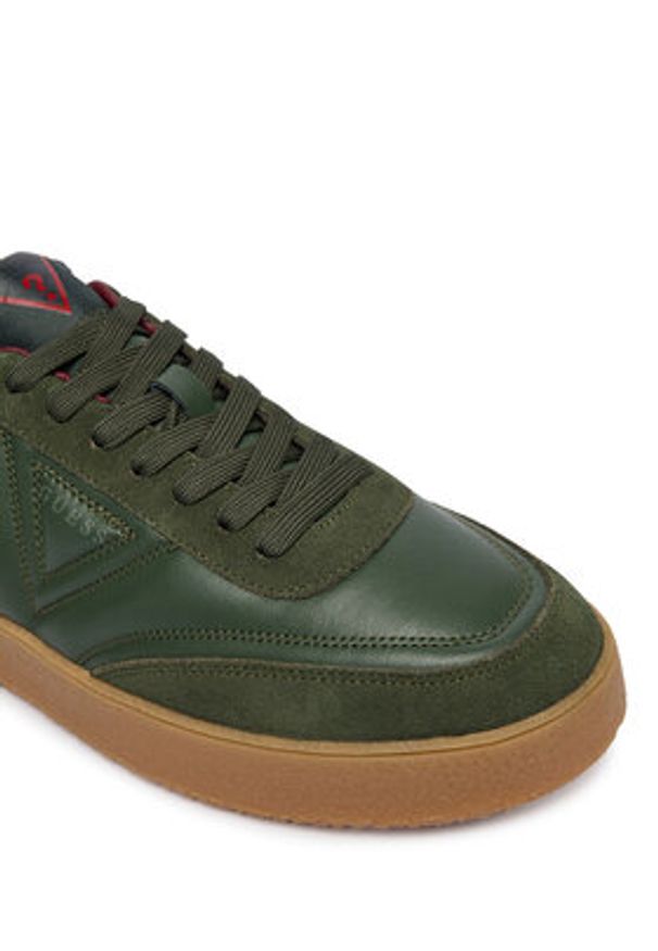 Guess Sneakersy FMFMOH LEA12 Zielony. Kolor: zielony. Materiał: skóra