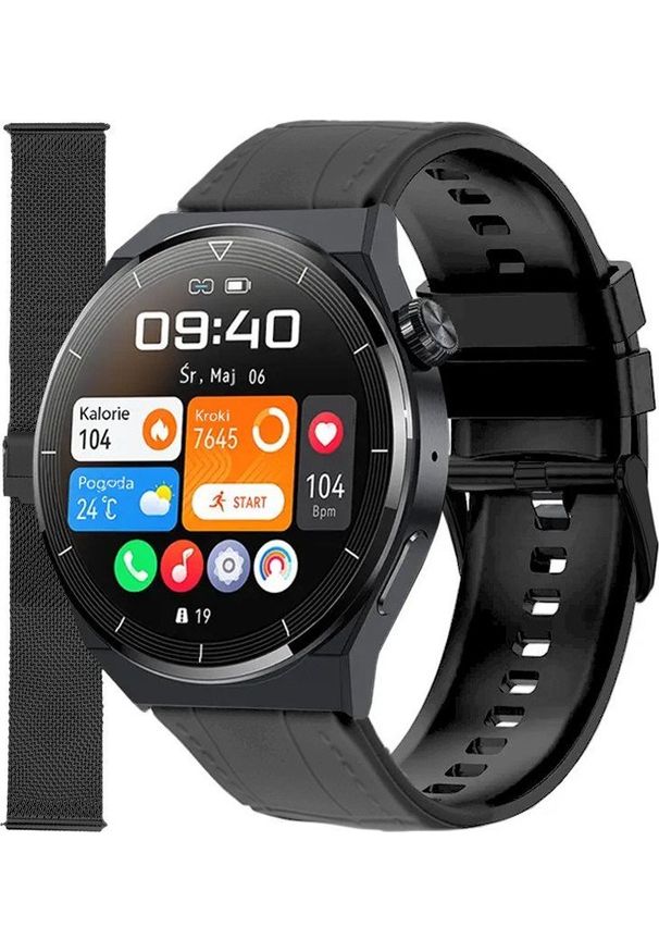 Smartwatch Enter SAT.14.234.144-SET Czarny. Rodzaj zegarka: smartwatch. Kolor: czarny