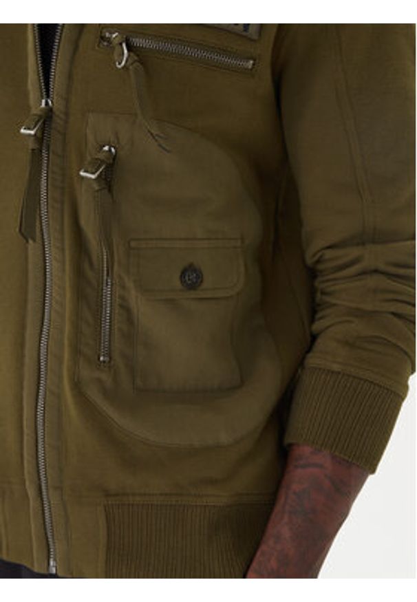 Aeronautica Militare Bluza 252FE2069UF00668 Zielony Regular Fit. Kolor: zielony. Materiał: bawełna