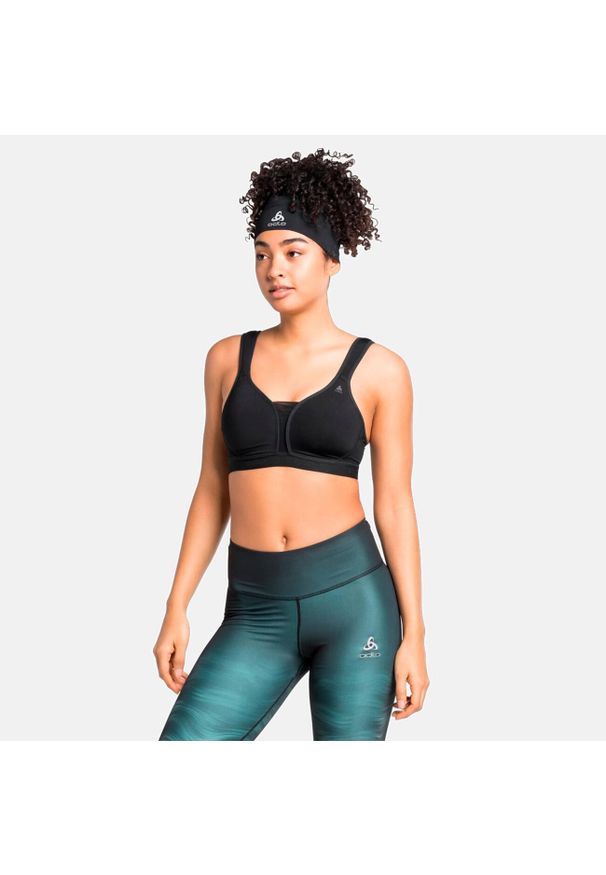 Biustonosz sportowy Odlo Sport bra PADDED HIGH. Kolor: biały, wielokolorowy, czarny