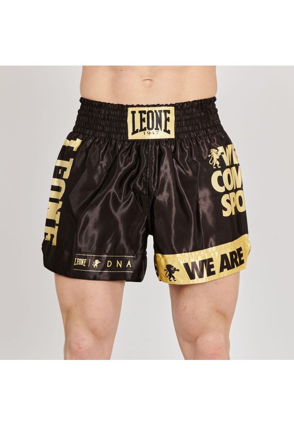 Spodenki treningowe LEONE 1947 DNA Kick-Thai. Kolor: żółty