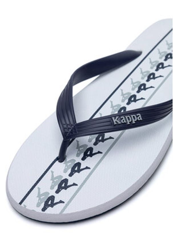 Kappa Japonki 371G1LW White - Blue Marine - Grey Lt Lead Kolorowy. Materiał: materiał, syntetyk. Wzór: kolorowy. Styl: marine