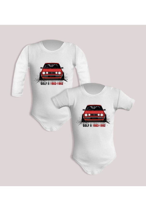 nikiniki - Golf II — body (Rozmiar: 12M; Długość rękawa: krótki; Rodzaj nadruku: Golf II). Materiał: bawełna. Wzór: nadruk