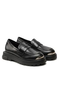 Love Moschino - LOVE MOSCHINO Loafersy JA10224G1LIA0000 Czarny. Kolor: czarny. Materiał: skóra #6