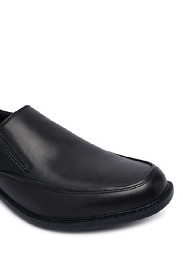 skechers - Skechers Półbuty 204190/BLK Czarny. Kolor: czarny. Materiał: skóra