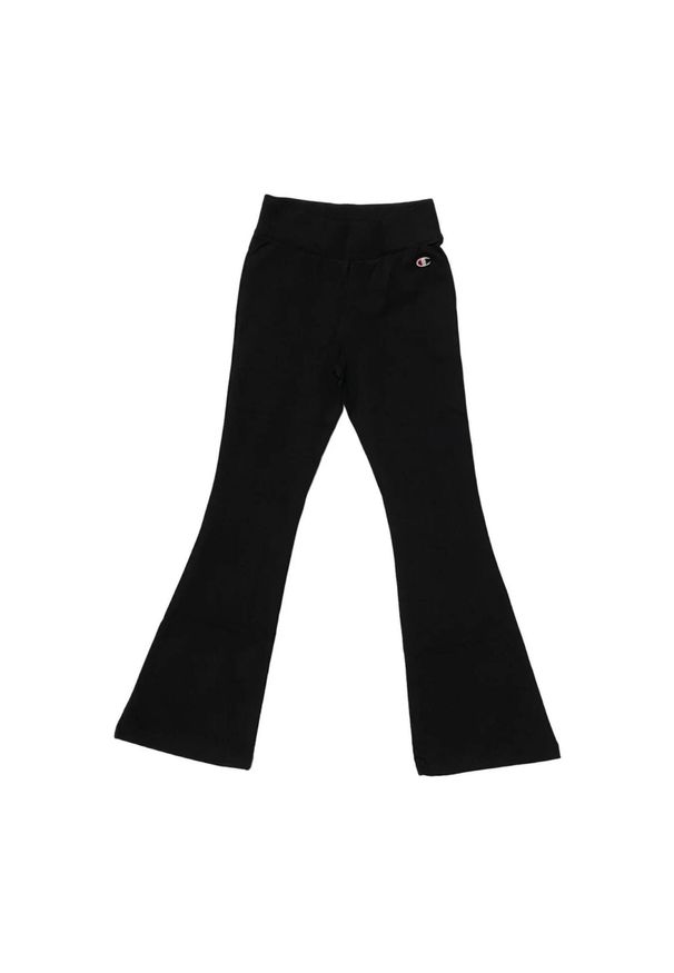 Spodnie damskie Champion Flare. Kolor: czarny. Długość: długie. Sport: fitness