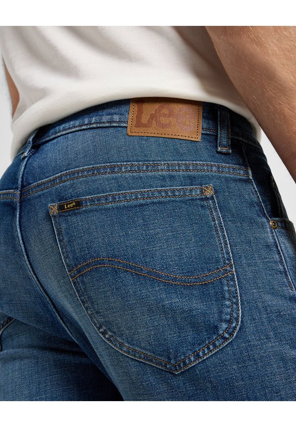 Lee - LEE RIDER MĘSKIE SPODNIE JEANSOWE JEANSY DŻINSY BAKER BLUE 112359539 L701016431