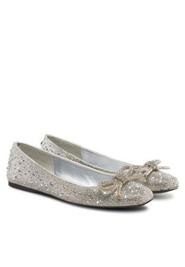 Steve Madden Baleriny Nilsa-R SM11003518 Srebrny. Kolor: srebrny. Materiał: syntetyk