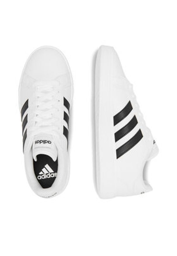 Adidas - adidas Sneakersy GRAND COURT BASE 2.0 GW9261_ Biały. Kolor: biały. Materiał: syntetyk