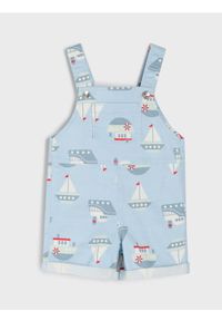 Sinsay - Ogrodniczki jeansowe - niebieski. Kolor: niebieski. Materiał: jeans #1