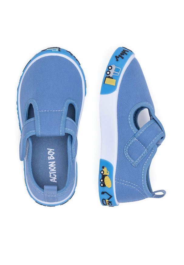 Kapcie Action Boy. Kolor: niebieski