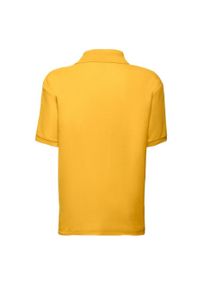 FRUIT OF THE LOOM - Koszulka Polo Dla Dzieci 65/35. Typ kołnierza: polo. Kolor: żółty, pomarańczowy, wielokolorowy