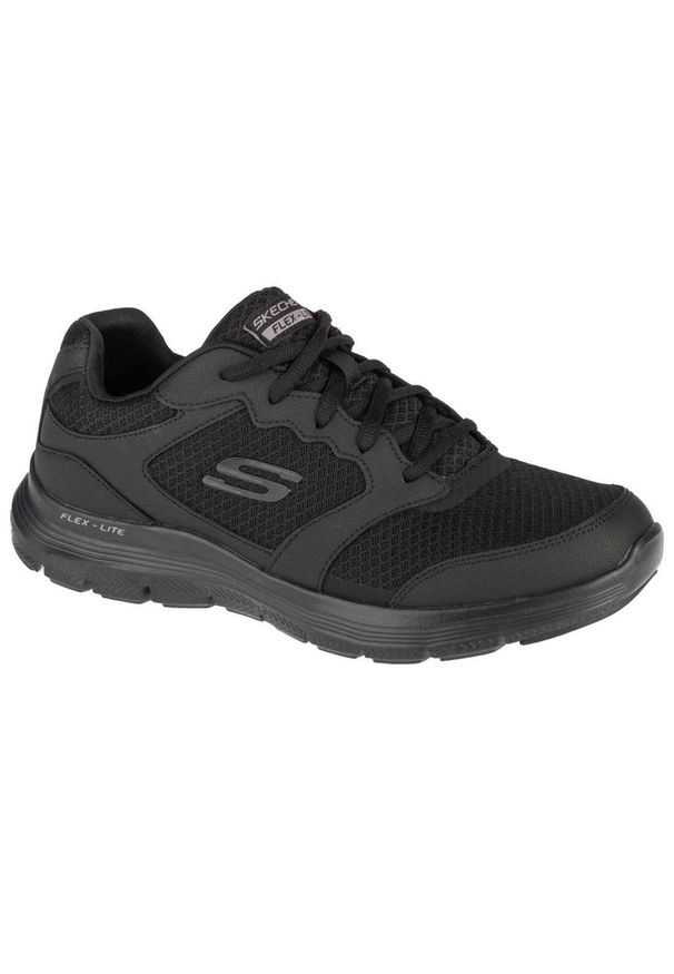 skechers - Buty treningowe męskie, Skechers Flex Advantage 4.0. Zapięcie: sznurówki. Kolor: czarny. Materiał: materiał, syntetyk, tkanina. Szerokość cholewki: normalna. Sport: turystyka piesza
