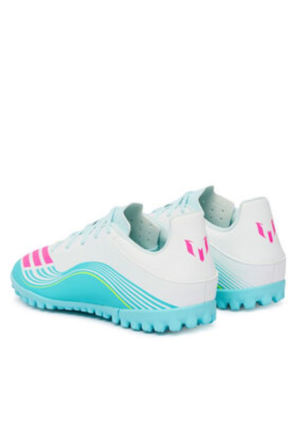 Adidas - adidas Buty do piłki nożnej F50 Messi Club Tf JQ0947 Biały. Kolor: biały. Materiał: materiał