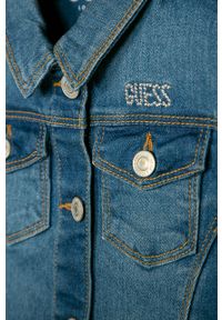 Guess Jeans - Kurtka dziecięca 92-122 cm. Okazja: na co dzień. Typ kołnierza: bez kaptura. Kolor: niebieski. Materiał: jeans. Styl: casual #4
