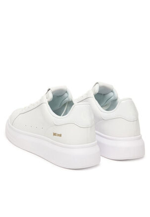 Just Cavalli Sneakersy 79QA3SBG ZPB65 Biały. Kolor: biały. Materiał: skóra