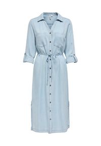 only - ONLY Sukienka koszulowa Charis 15337931 Niebieski Regular Fit. Kolor: niebieski. Materiał: lyocell. Typ sukienki: koszulowe #2