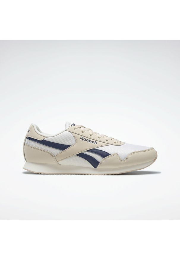 Buty do chodzenia męskie Reebok Royal CL Jog. Zapięcie: sznurówki. Kolor: biały, wielokolorowy, niebieski. Materiał: materiał. Szerokość cholewki: normalna. Model: Reebok Royal. Sport: joga i pilates, turystyka piesza