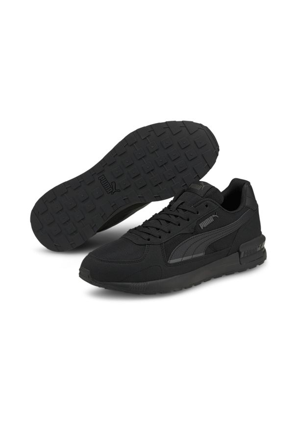 Buty Puma Graviton, Mężczyźni. Zapięcie: sznurówki. Kolor: wielokolorowy, czarny, szary. Materiał: materiał, syntetyk, tkanina. Szerokość cholewki: normalna. Sport: turystyka piesza