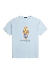 Polo Ralph Lauren T-Shirt 710P07347001 Błękitny Regular Fit. Typ kołnierza: polo. Kolor: niebieski. Materiał: bawełna #3