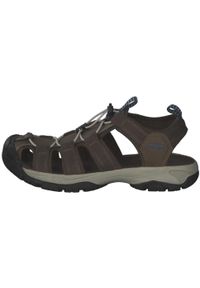 CMP - Sandały męskie, Sahiph Hiking Sandal. Kolor: wielokolorowy, zielony, brązowy. Materiał: guma, syntetyk, tkanina, materiał. Sport: turystyka piesza