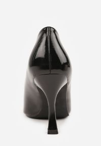 Renee - Czarne Czółenka Lakierowane na Szpilce z Aplikacją 3D Ianvyre. Okazja: na co dzień. Kolor: czarny. Materiał: lakier. Wzór: aplikacja. Obcas: na szpilce. Styl: casual, elegancki #2