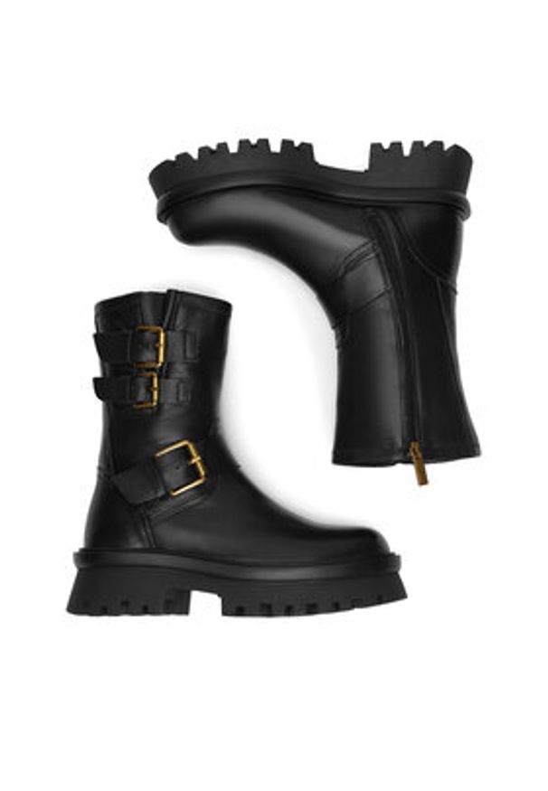 Badura Botki AYBEN-1765-24 Czarny. Kolor: czarny. Materiał: skóra