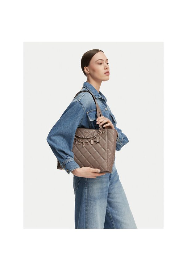 Torebka Guess. Kolor: beżowy