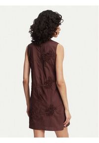 Marella Sukienka codzienna Barca 2613221302 Brązowy Regular Fit. Okazja: na co dzień. Kolor: brązowy. Materiał: bawełna. Typ sukienki: proste. Styl: casual #3