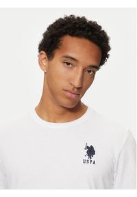 U.S. Polo Assn. T-Shirt MUP3311 Biały Slim Fit. Typ kołnierza: polo. Kolor: biały. Materiał: bawełna #5