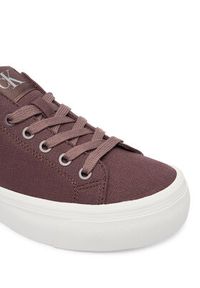 Calvin Klein Jeans Sneakersy Vulc Flatform Low Canvas Mg YW0YW01763 Bordowy. Kolor: czerwony. Materiał: materiał #4