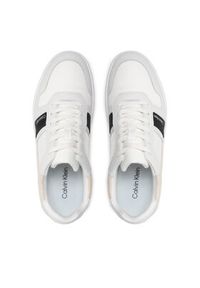 Calvin Klein Sneakersy Low Top Lace Up Mix HM0HM00491 Biały. Kolor: biały. Materiał: materiał #4