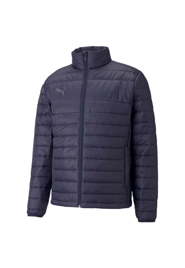 Kurtka uniwersalna męska Puma Teamliga Light. Kolor: niebieski. Materiał: syntetyk. Sport: piłka nożna
