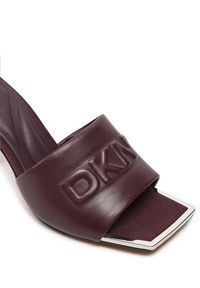 DKNY Klapki Keke K3471856 Bordowy. Kolor: czerwony. Materiał: skóra #5